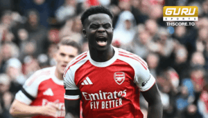 บูคาโย่ ซาก้า ปีกตัวจี๊ด ส่งสัญญาณเตือนไปยังเพื่อนร่วมทีม ทุกคนว่าให้รีบสลัดความผิดหวังจากเกมนัดล่าสุดทิ้งไป